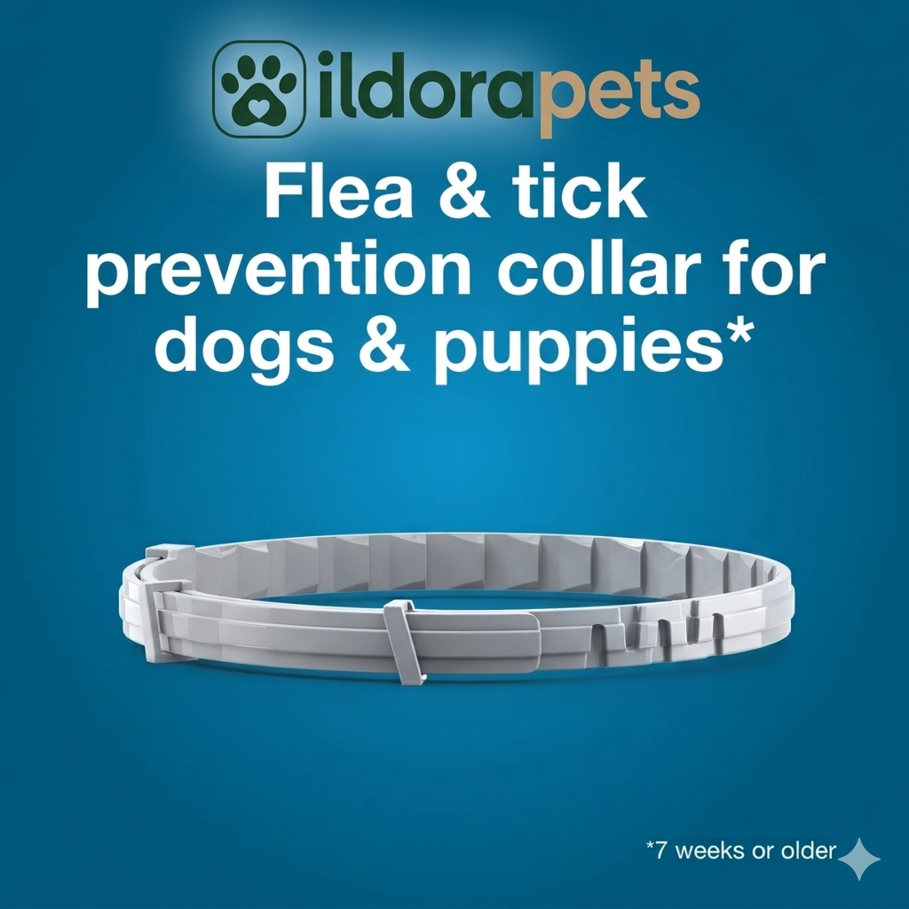 Flea & Tick Protection Collar for Dogs & Cats – 8 Month Protection